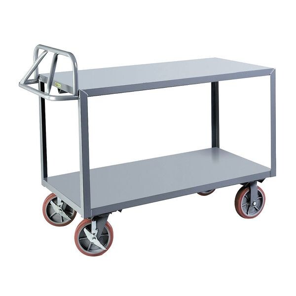 Little Giant ERG24368PYBK 435.09 12 ga. Steel Raised Handle Utility Cart 3600 lb. Capacity, 41