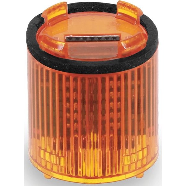 Edwards Signaling Tower Light Module, 24V AC, 24V DC, Amber, 36 mm Dia., 1 5/16 in Height, LED, 236BC Series 236LEDSA24AD