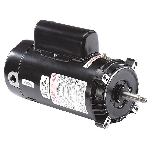 Century Pool Pump Motor, CapacitorStart/Run, 1 HP, 56J Frame, 3,450