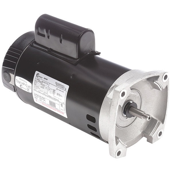 Century Pool Pump Motor, Permanent Split Capacitor, 3 HP, 56Y Frame, 3,450 Nameplate RPM B2844