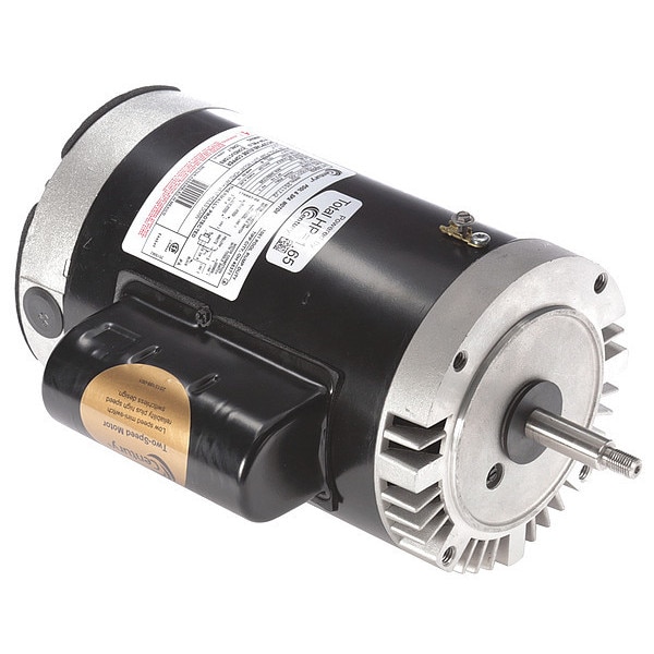 Century Pool Pump Motor, Permanent Split Capacitor, 1 1/2, 1/5 HP, 56J Frame, 3,450/1,725 Nameplate RPM B969