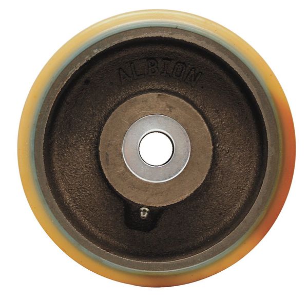 Zoro Select Caster Wheel, Vulkollan, 5300 lb, 1 in Bore VX1250116