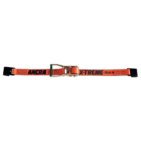 Ancra Tie-Down Strap, Ratchet, 27ft x 2In, 3333lb 45982-90-27-GRA