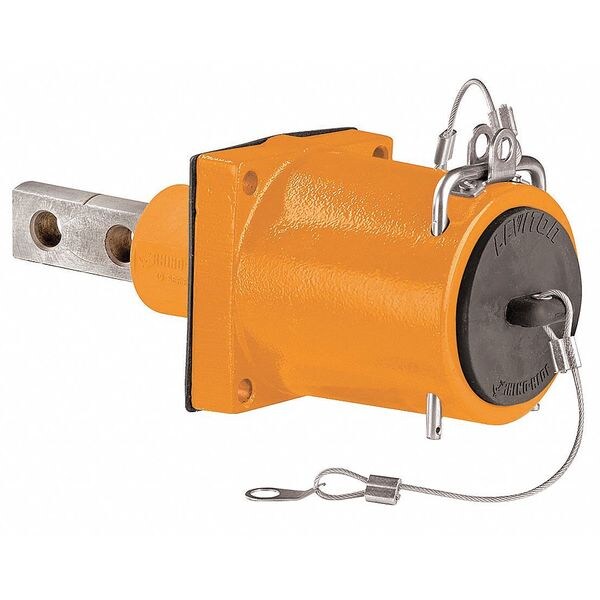 Rhinohide Receptacle, Male, Org, 400AC/DC, Double Set 49MR2-CO | Zoro
