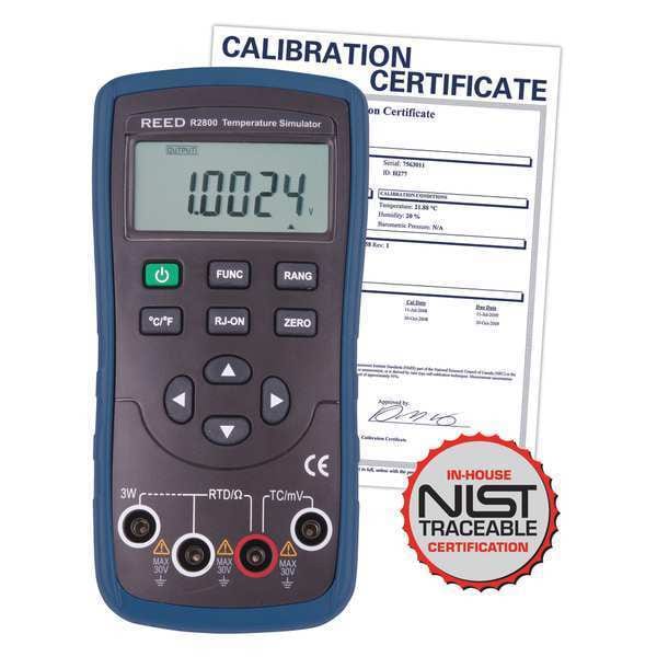 Reed Instruments Temperature Simulator (Thermocouple and RTD) with NIST ...