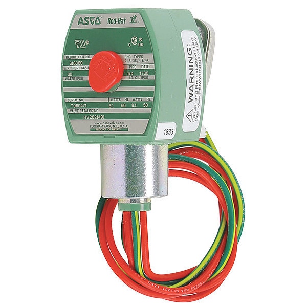 Schneider Electric Air Valve, 120V, 1/4" Compression, 0.59scfm AL191