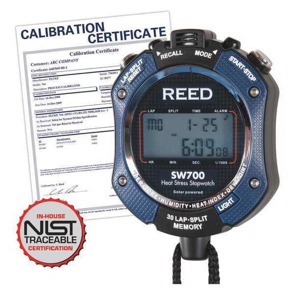 Reed Instruments Heat Stress Stopwatch with NIST Calibration Certificate SW700NIST Zoro