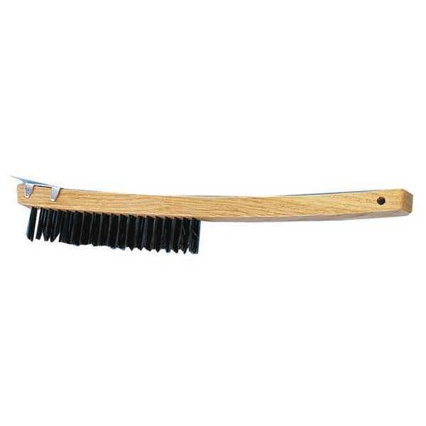 Premier Wire Brush w/ Scrapr, Bent Hndl, 3x19, PK12 319SC | Zoro