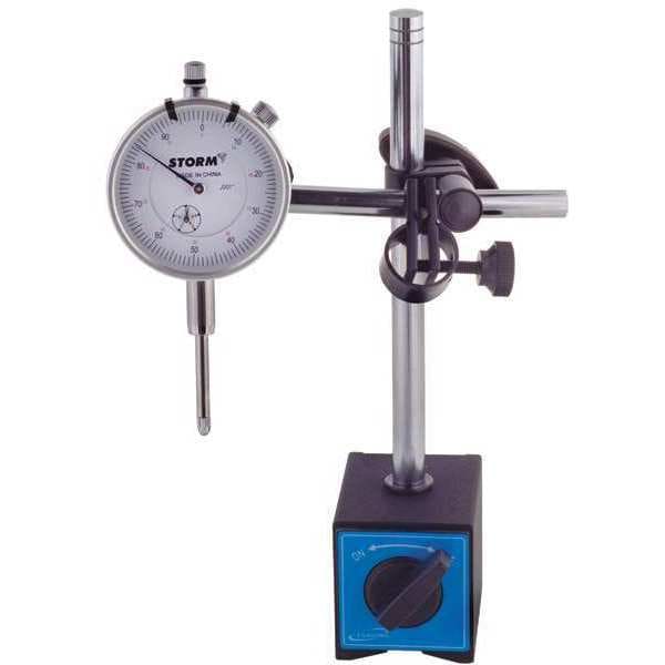 Storm Dial Indicator Set, 1", w/OnOff Mag 3D10400 Zoro