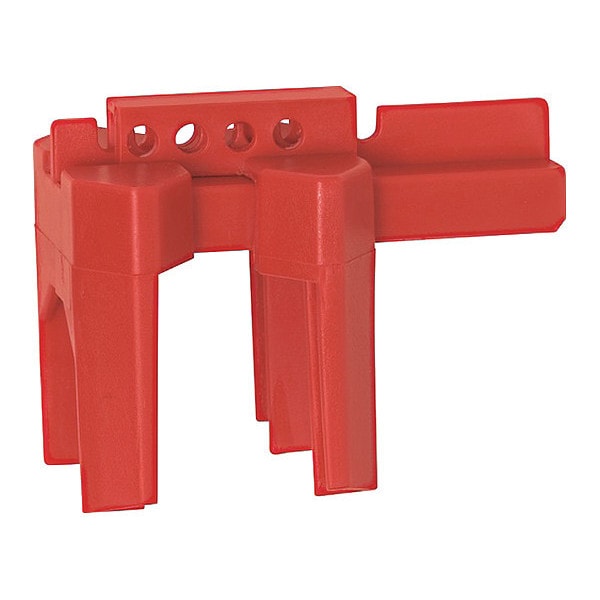 Abus V442 Ball Valve Lockout 0.52.5" Red 452 Zoro