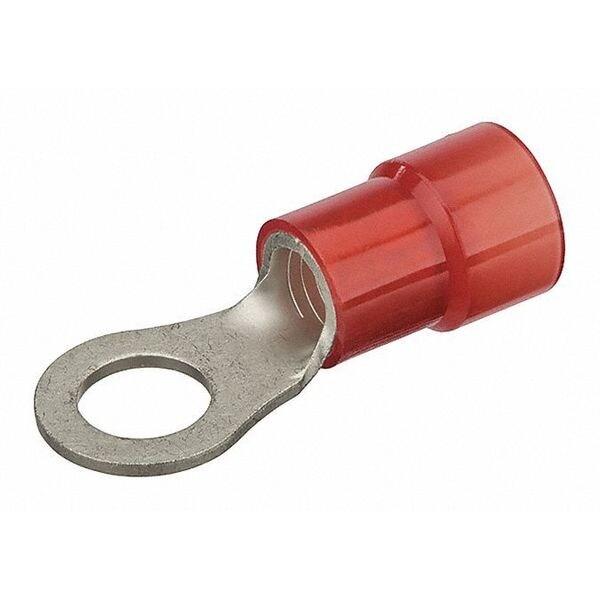 Nsi Industries 4 AWG Nylon Ring Terminal 1/4" Stud R414N Zoro