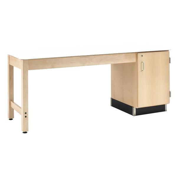 Diversified Spaces Rectangle Sewing Table, Single Unit, Maple, 72