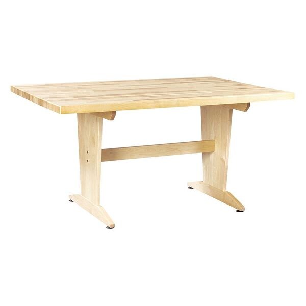 Diversified Spaces Rectangle Table, Planning, Solid Maple Top, 30