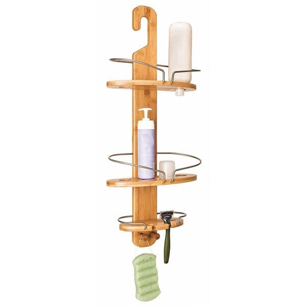 HoneyCanDo Shower Caddy, Bamboo BTH06898 Zoro