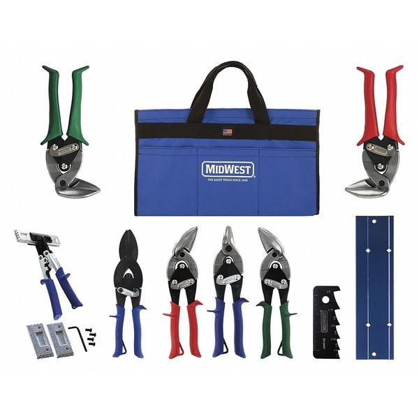 Midwest Platinum HVAC Tool Kit, 9 pcs. MWTHVACKIT03 Zoro
