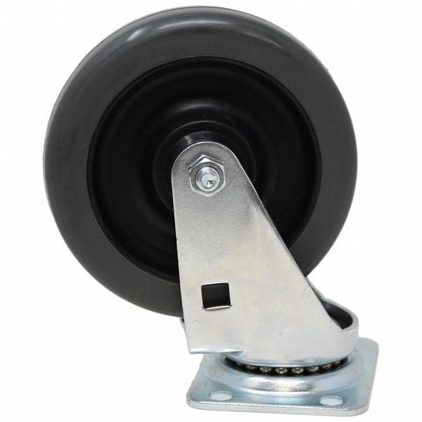 Rubbermaid Commercial Quiet Swivel Caster, 350lb., 5" Wheel Dia