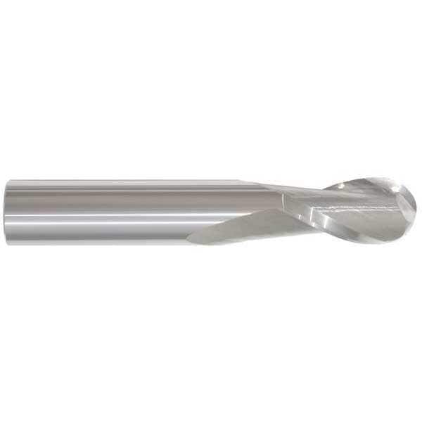 NK-END MILL 2FT LONG Φ12L Yonico 2-Flute Ball Nose Spiral End Mill 1/4 in. Dia 1/4 in