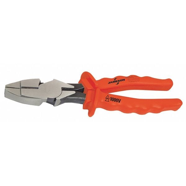 Itl 9 1/2 in Linemans Plier High Leverage, Steel 00045