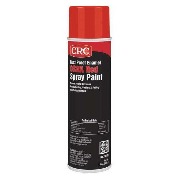 Crc Rust Proof Spray Paint, OSHA Red, 15 oz 18100 Zoro