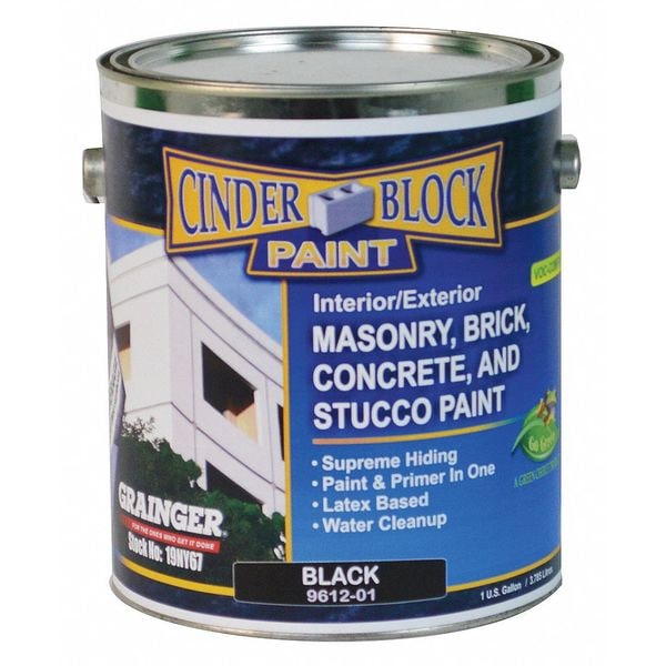 Rae 961201 46.89 1 gal. Black Semigloss Latex Exterior Paint, Paint