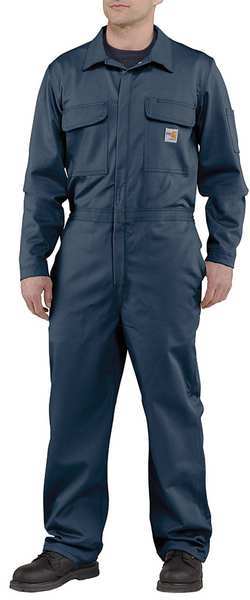 Carhartt Men's Flame Resistant Loose Fit Twill Coverall Dark Navy / M / Short