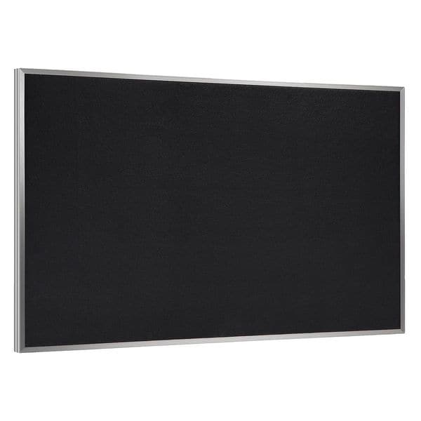 Ghent Rubber Bulletin Board 481/2" x 961/2", Black ATR48BK Zoro