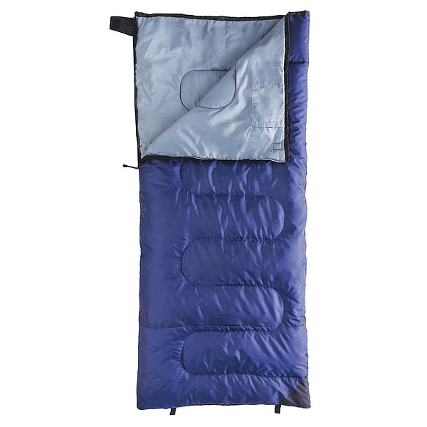 Kamp-Rite Tent Cot Sleeping Bag, Blue, Polyester, 3 lb., 40F SB261