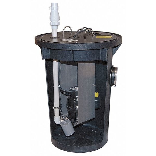 Zoeller Grinder Pump System, 1/2 HP, 115V 9150005 Zoro
