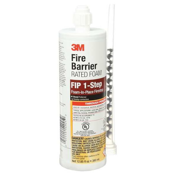 3M Fire Barrier Sealant, Foam, 12.85 oz, PK6 FIP 1STEP Zoro