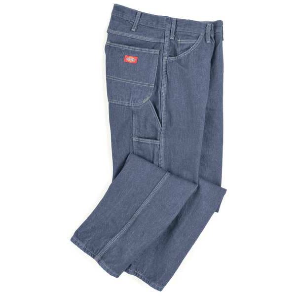 Dickies Carpenter Jeans, Cotton, 14oz, Indigo, 32x32 LU20RB 32 32