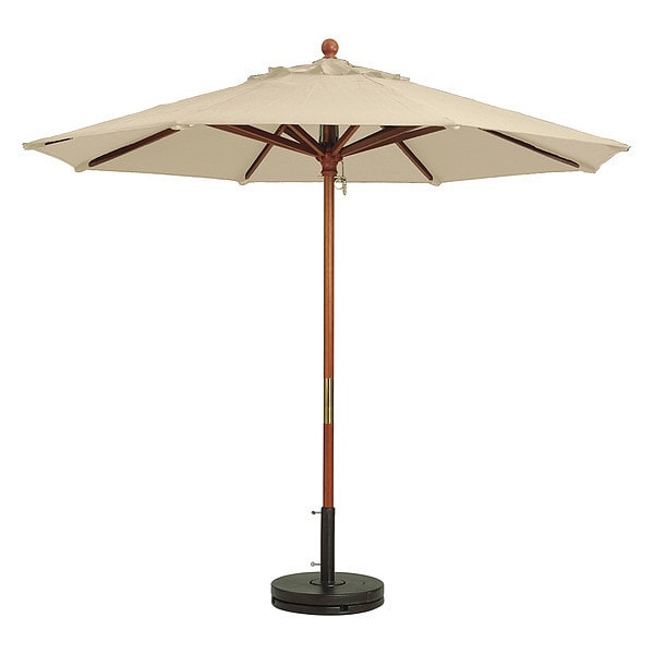 Grosfillex Wood Umbrella, 9 Ft, 1-1/2