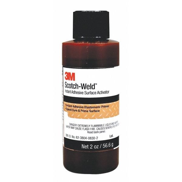 3M ScotchWeld Instant Adhesive Surface Activator, PK6 SURF ACT Zoro