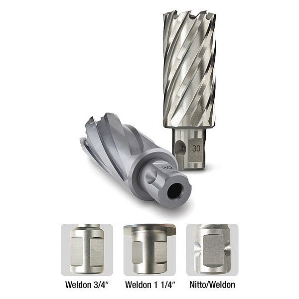 Euroboor Carbide TCT Cutter with Universal Shank, 9/16