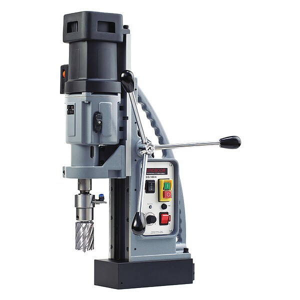 Euroboor Mag Drill Press with Swivel Base, 4' ECO.100/4D Zoro