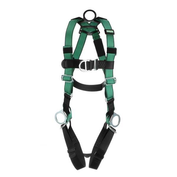 Msa Safety V-FORM Harness, M, 400 lb., Quick-Connect Chest