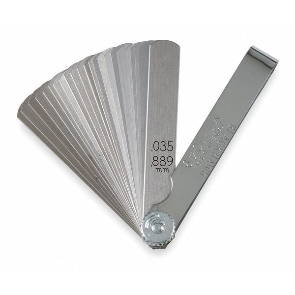 Blackhawk By Proto Feeler Gauge Set, 25 Blades, 3 5/16 In MT1049 Zoro