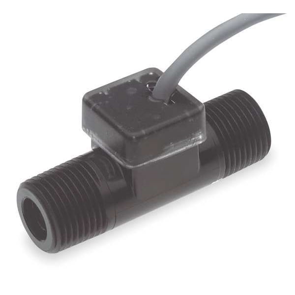 Gems Sensors Flow Rate Sensor, Turbine, 2 GPM Max FT-110, 173933-C