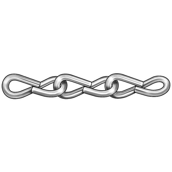 Zoro Select Jack Chain, Single, Ni, Sz 10, 43 Lb, 100 Ft