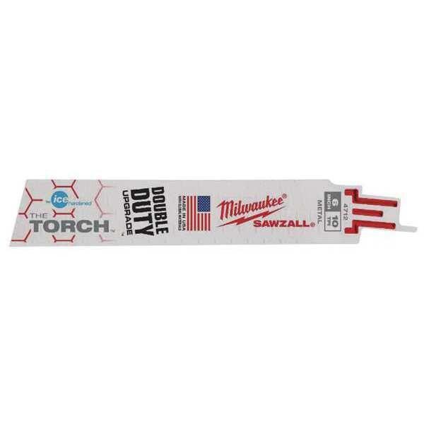 5 Pk 10 TPI Ice Hardened The Torch Sawzall Blades Milwaukee 48004712