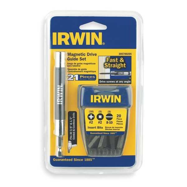 Irwin 21 Piece Drive Guide Set, 1/4