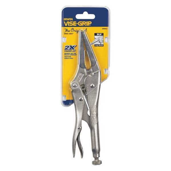 Irwin 9 in Irwin Vise-Grip Knurled Thumb Screw Plain Grip Locking Plier 9LN