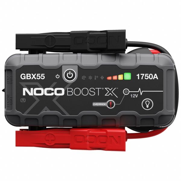 Noco Jump Starter, 1750 A Input, 2 ft L Cable GBX55 Zoro