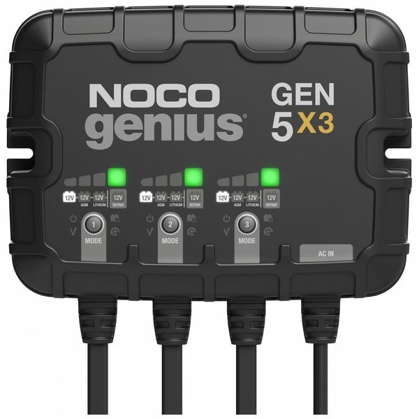Noco Battery Charger, 15 A Input, 6 ft L Cable GEN5X3 Zoro