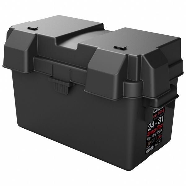 Noco Battery Box, Snap Closure, Black, Plastic HM318BK Zoro
