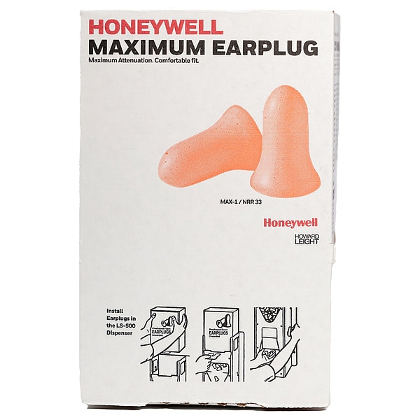 Honeywell Howard Leight Disposable Bell Shape, Coral MAX-LS4-REFILL