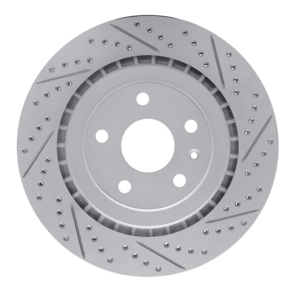 Dynamic Friction Co DFC Geoperformance Rotor - Drilled and Slotted 830-47074R - main