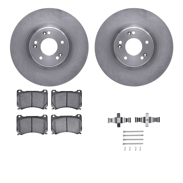 Dynamic Friction Co DFC Brake Rotor with 5000 Brake Pads and Hardware Kit 6512-03282 - main
