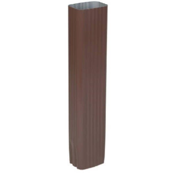 Amerimax Home Products 2507519 15 in. Brown Aluminum Downspout Extension, 24PK 493194 - main