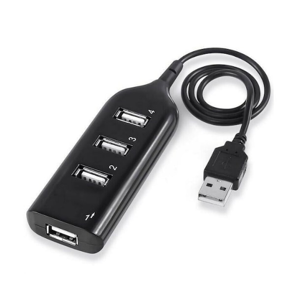 Sanoxy Black USB 2.0 Hi-Speed 4-Port Splitter Hub For PC Notebook High Speed Computer SANOXY-PCMOUSE7-bk - main