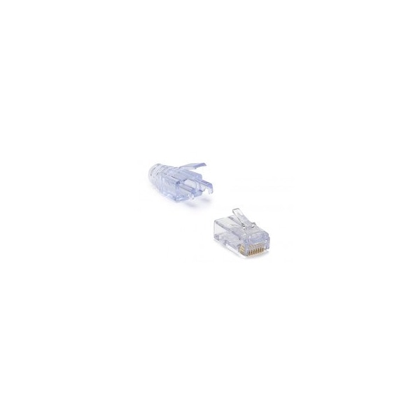 Cable Wholesale Platinum Tools EZ-RJ45 CAT6+ Crimp Connectors & EZ-RJ45 Cat6 Strain Relief Boots, POE 202016J - main